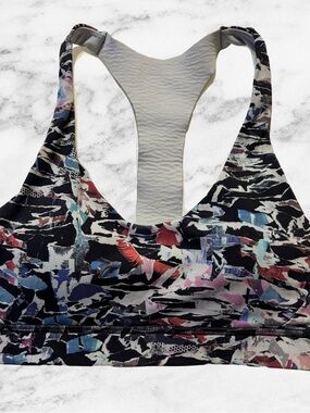 lululemon athletica Multicolor Abstract Racerback Sports Bra